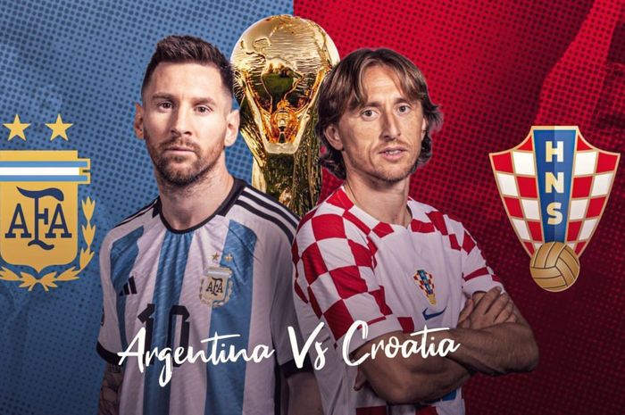 Ilustrasi Argentina vs Kroasia