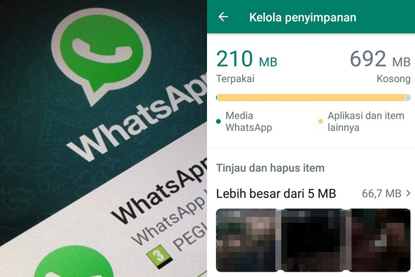 Cara Melihat Sampah di WhatsApp