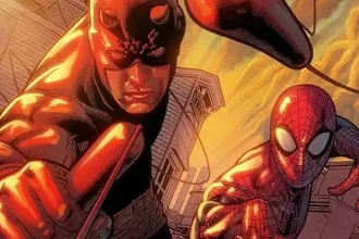 Potret Daredevil dan Spider-Man