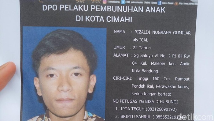 Potret Identitas Pembunuh Anak di Cimahi