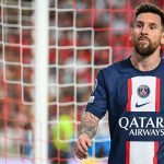Potret Lionel Messi mengenakan seragam PSG (Foto: Getty Images)