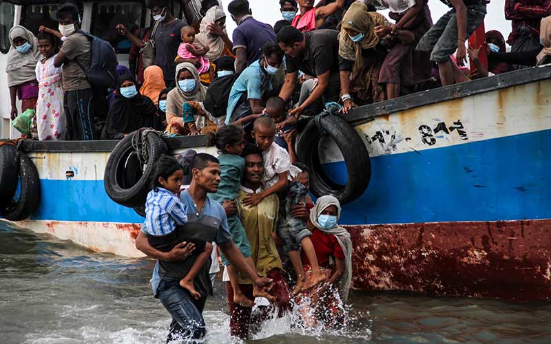 Potret Pengungsi Rohingya pada tahun 2020 lalu (Foto: Antara/Rahmad)