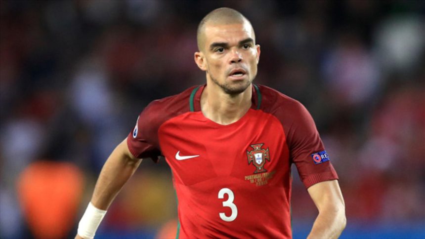 Potret Pepe saat bermain di Timnas Portugal