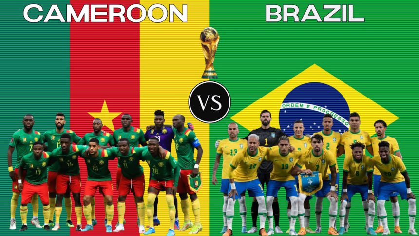 Potret ilustrasi Kamerun vs Brasil