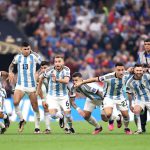 Potret selebrasi Tim Nasional Argentina, saat Lionel Messi dkk mencatatkan sejarah juara
